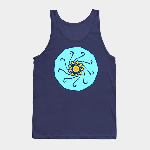 Spiral Flower Tank Top by TaylorMineo